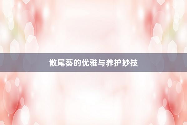 散尾葵的优雅与养护妙技